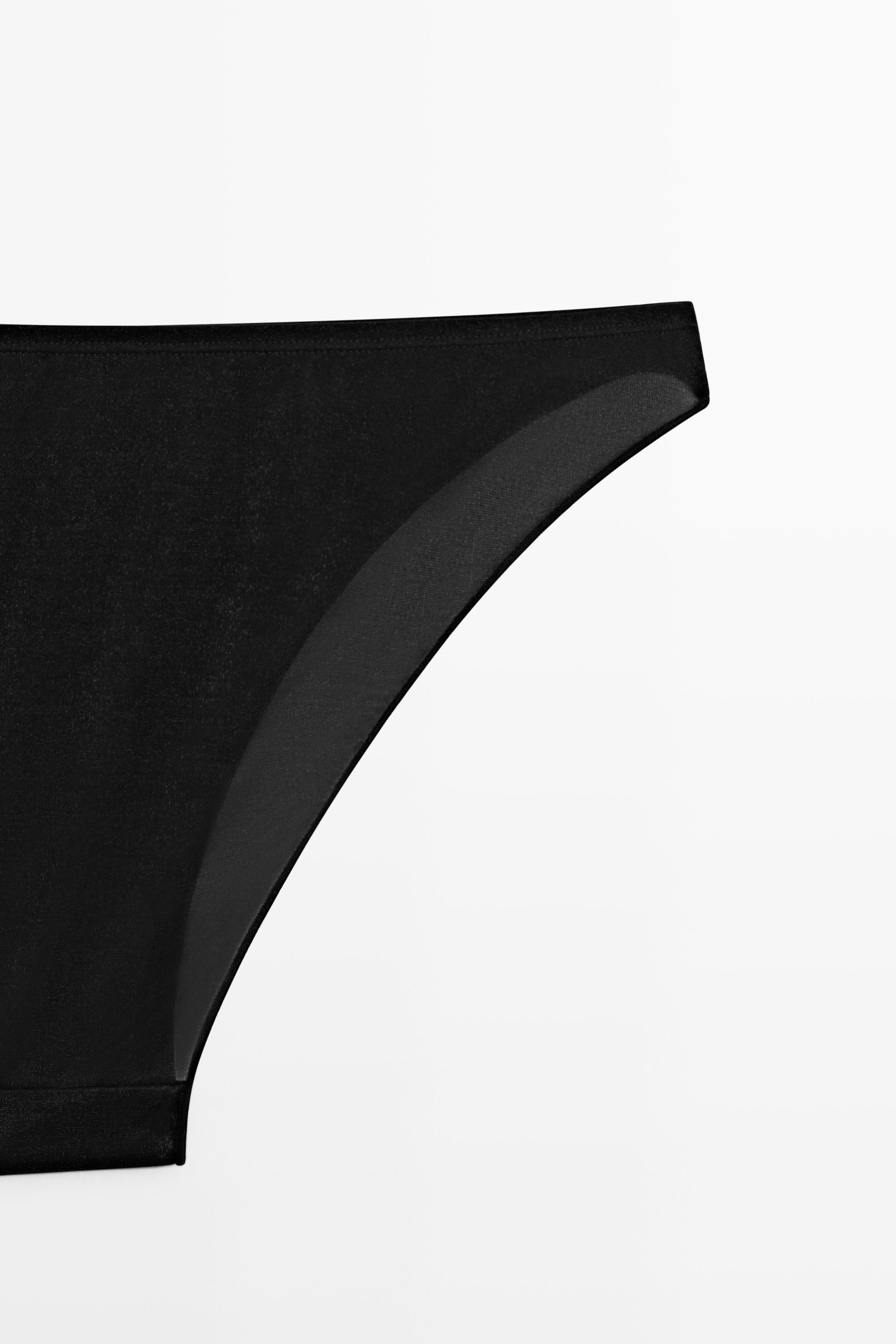 Culotte semi-transparente détail métallisé